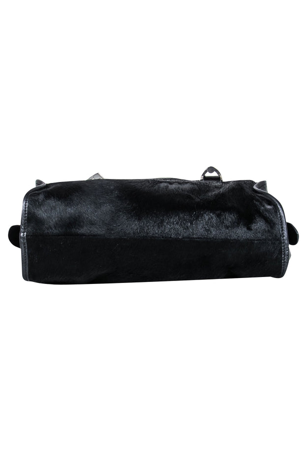 Current Boutique-Dolce & Gabbana - Black Calf Hair Textured Handbag