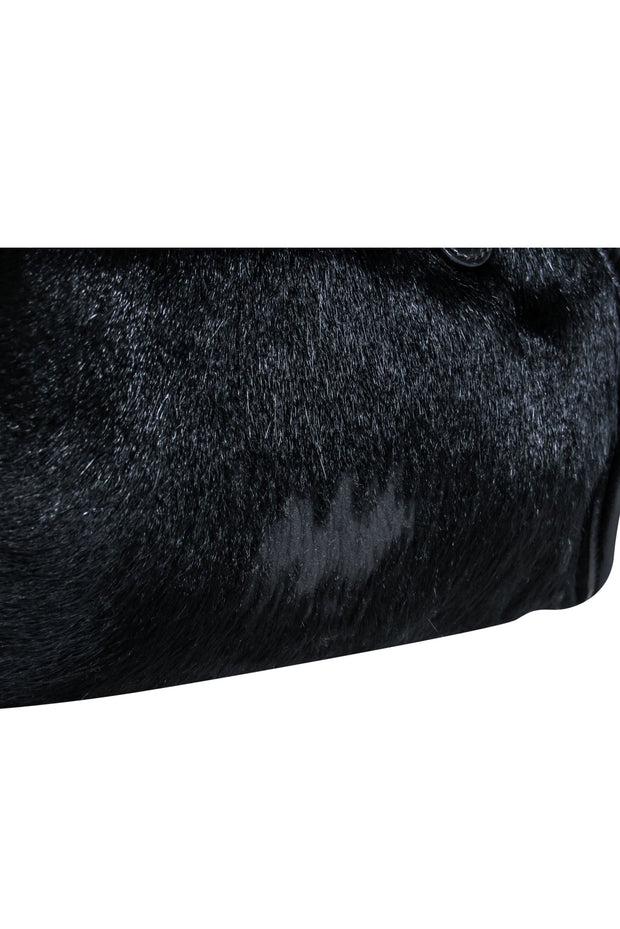 Current Boutique-Dolce & Gabbana - Black Calf Hair Textured Handbag