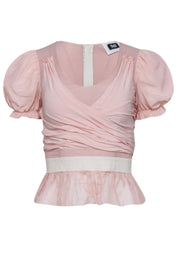 Current Boutique-Dolce & Gabbana - Light Pink Ruffle Detail Top Sz 4