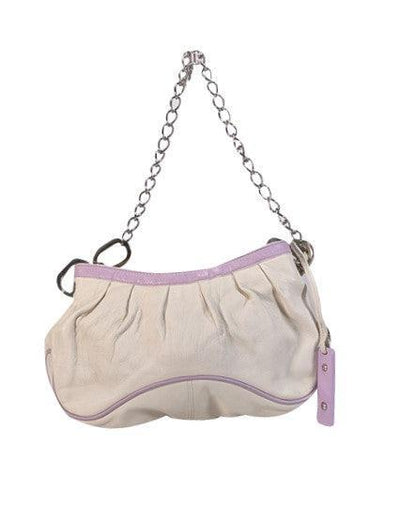 Current Boutique-Dolce & Gabbana - Ivory & Lilac Leather Shoulder Bag