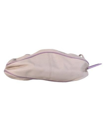 Current Boutique-Dolce & Gabbana - Ivory & Lilac Leather Shoulder Bag
