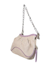 Current Boutique-Dolce & Gabbana - Ivory & Lilac Leather Shoulder Bag