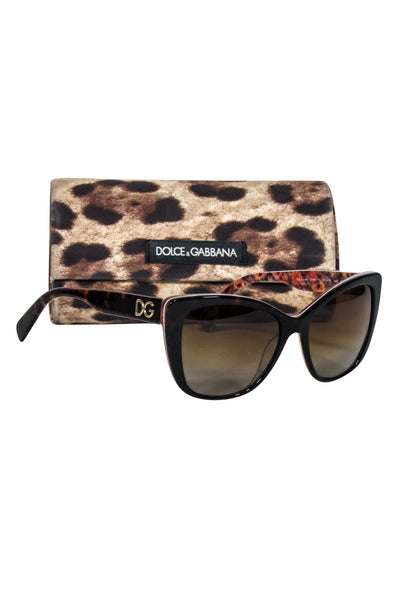 Current Boutique-Dolce & Gabbana - Brown Tortoise Sunglasses