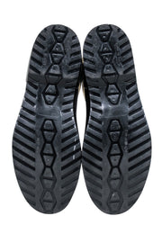 Current Boutique-Dolce & Gabbana - Black & Cream Striped Rain Boots Sz 8