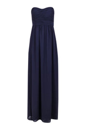 Current Boutique-Donna Morgan - Purple Strapless Maxi Formal Dress Sz 4
