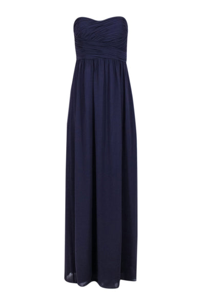 Current Boutique-Donna Morgan - Purple Strapless Maxi Formal Dress Sz 4