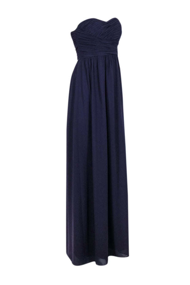 Current Boutique-Donna Morgan - Purple Strapless Maxi Formal Dress Sz 4