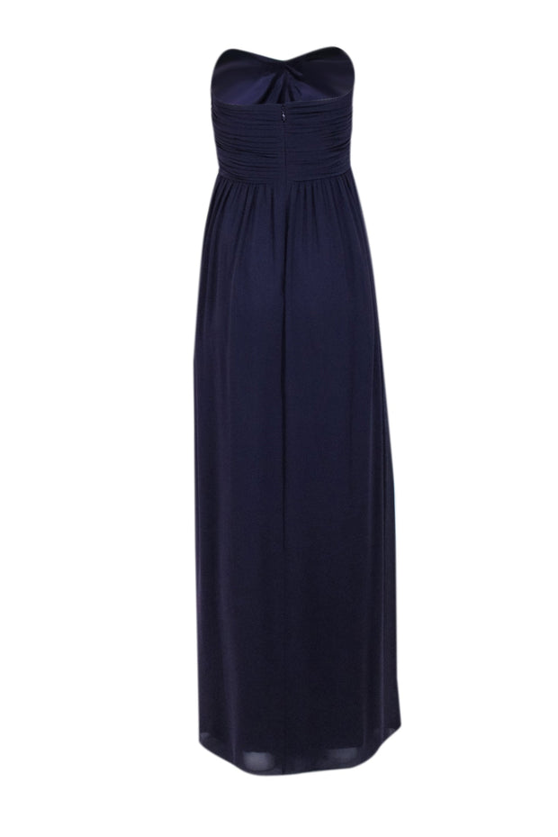 Current Boutique-Donna Morgan - Purple Strapless Maxi Formal Dress Sz 4