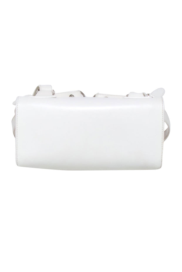 Current Boutique-Dooney & Bourke - White Backpack w/ Bamboo Handle