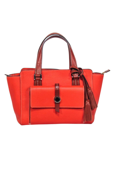 Current Boutique-Dooney & Bourke - Orange Pebbled Leather Shoulder Bag