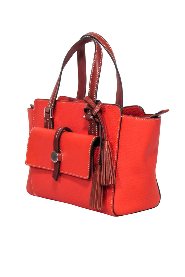 Current Boutique-Dooney & Bourke - Orange Pebbled Leather Shoulder Bag