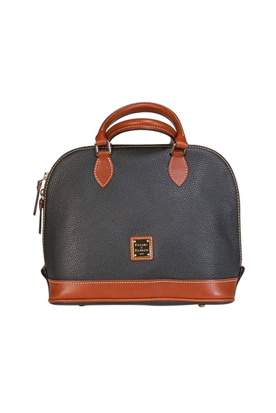 Dooney & Bourke - Black Pebbled Leather Satchel - Current Boutique