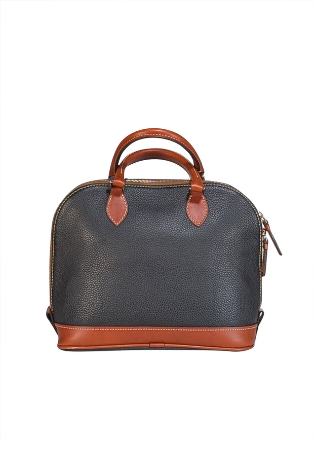 Dooney & Bourke - Black Pebbled Leather Satchel - Current Boutique