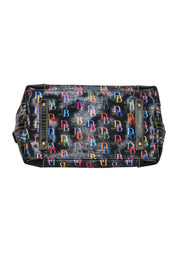 Current Boutique-Dooney & Bourke - Black w/ Rainbow Monogram Print Satchel