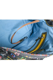 Current Boutique-Dooney & Bourke - Black w/ Rainbow Monogram Print Satchel