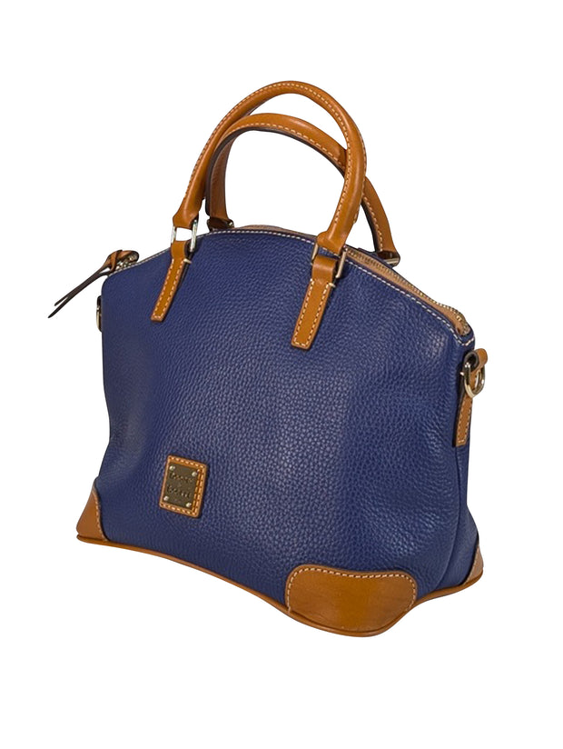 Current Boutique-Dooney & Bourke - Navy Blue Pebbled Leather "Charli" Stachel