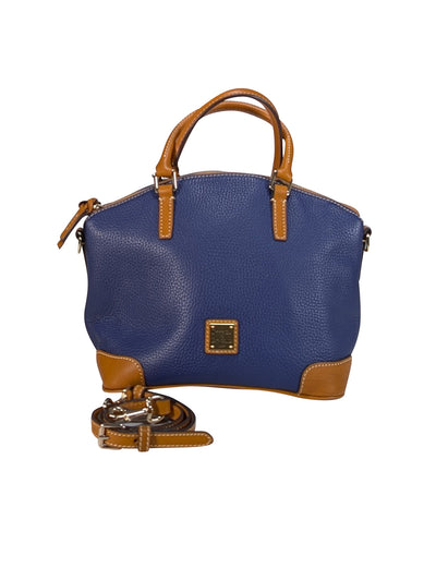 Current Boutique-Dooney & Bourke - Navy Blue Pebbled Leather "Charli" Stachel