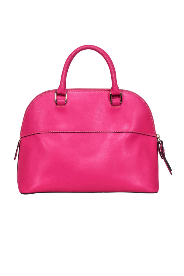 Current Boutique-Dooney & Bourke - Hot Pink Saffiano Leather Satchel Bag