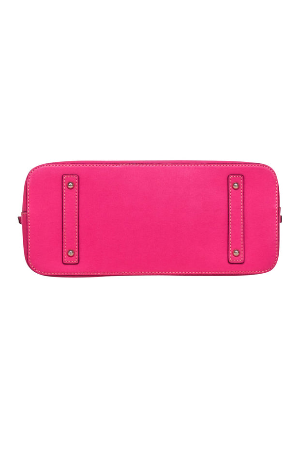 Current Boutique-Dooney & Bourke - Hot Pink Saffiano Leather Satchel Bag
