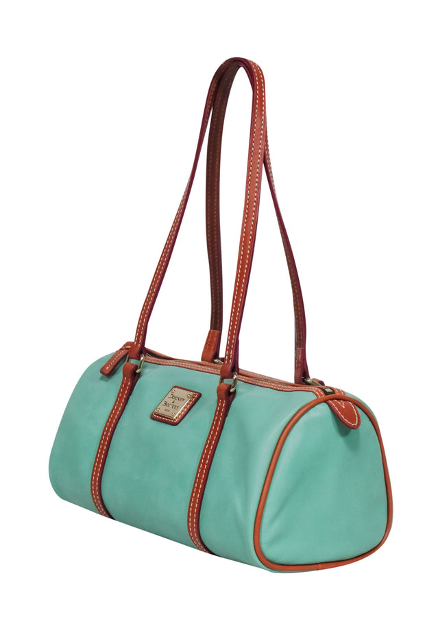 Current Boutique-Dooney & Bourke - Jade Green Leather Barrel Bag