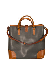 Current Boutique-Dooney & Bourke - Grey Leather Large Shoulder Bag