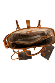 Current Boutique-Dooney & Bourke - Grey Leather Large Shoulder Bag