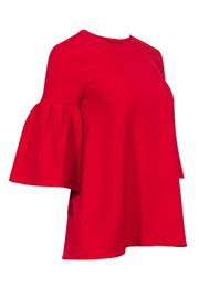 Current Boutique-Edit - Red Bell Sleeve Shirt Sz XS