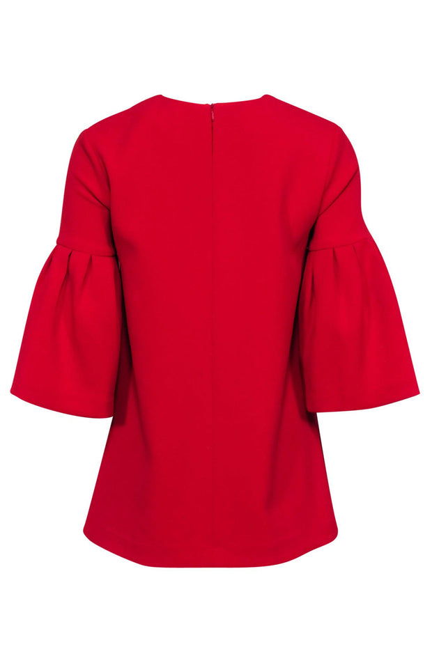 Current Boutique-Edit - Red Bell Sleeve Shirt Sz XS