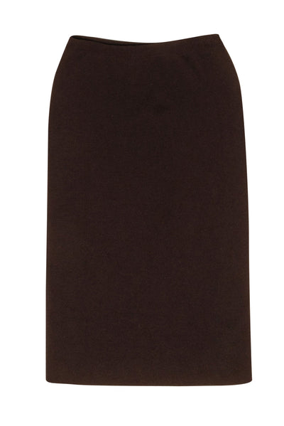 Current Boutique-Eileen Fisher - Brown Knit Midi Skirt Sz S