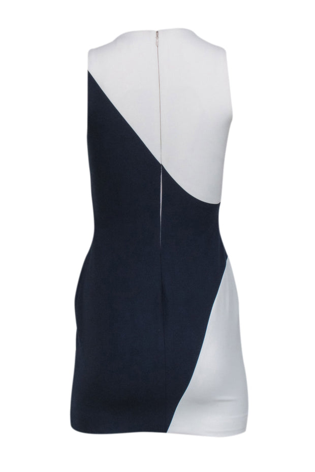 Current Boutique-Elizabeth & James - Navy & White Color Block Sleeveless Dress Sz 2