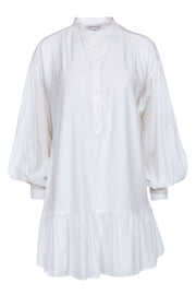 Current Boutique-Elizabeth & James - White Quarter Button Down Shirt Dress Sz XS