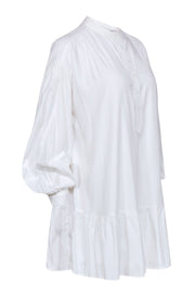 Current Boutique-Elizabeth & James - White Quarter Button Down Shirt Dress Sz XS