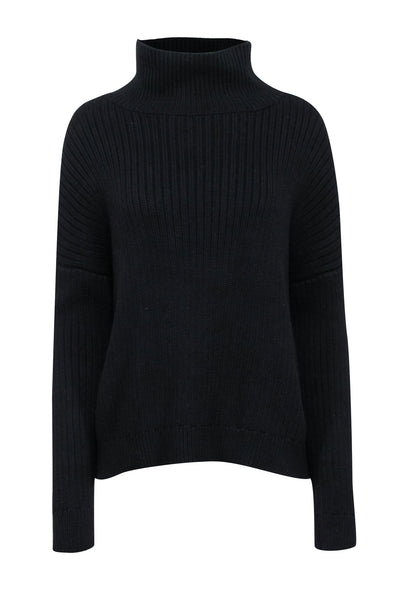 Current Boutique-Emerson Fry - Black Funnel Neck Sweater Sz S