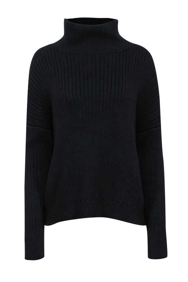 Current Boutique-Emerson Fry - Black Funnel Neck Sweater Sz S
