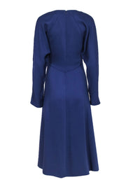 Current Boutique-Equipment - Eggplant Purple V-Neckline Slit Front Dress Sz 6