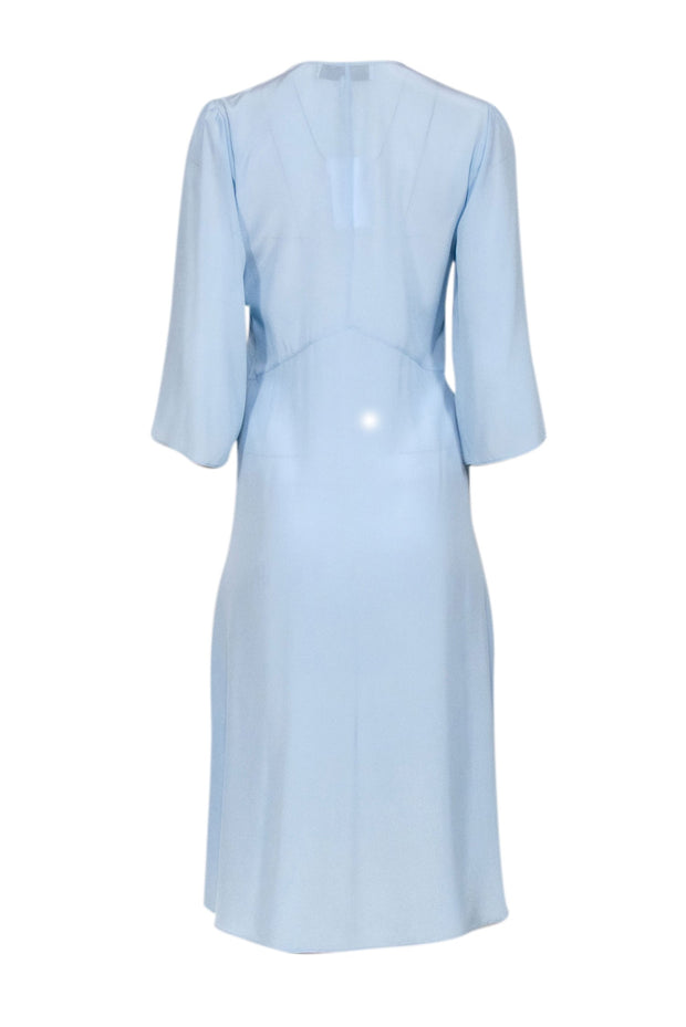 Current Boutique-Equipment - Light Blue Silk Maxi Dress Sz S