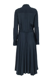 Current Boutique-Equipment - Navy Maxi Shirtdress w/ Tie Waist Sz 6