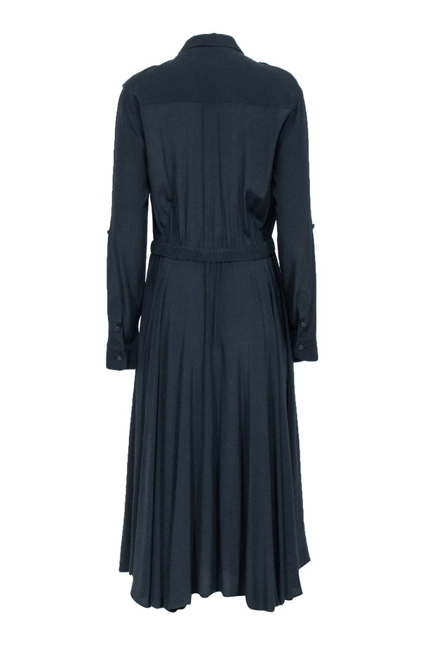 Current Boutique-Equipment - Navy Maxi Shirtdress w/ Tie Waist Sz 6