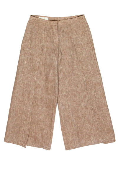 Current Boutique-ESCADA - Tan Linen Harem Pants w/ Front Slits Sz 6