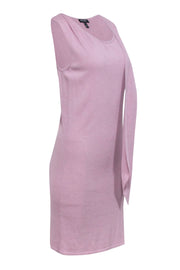 Current Boutique-Escada - Pink Sleeveless Midi Shift Dress w/ Attached Shoulder Scarf Sz XS