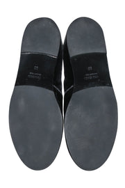 Current Boutique-Fabiana Filippi - Grey Velvet Loafer Shoe Sz 6