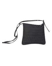 Current Boutique-Fendi - Black Monogram Zucchino Canvas Crossbody Bag
