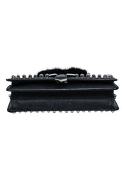 Current Boutique-Fendi - Black Saffiano Leather Studded "Karlito" Bag