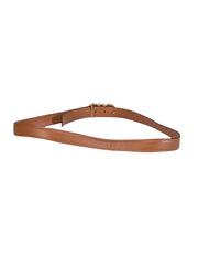 Ferragamo - Tan Leather Logo Belt Sz  M - Current Boutique