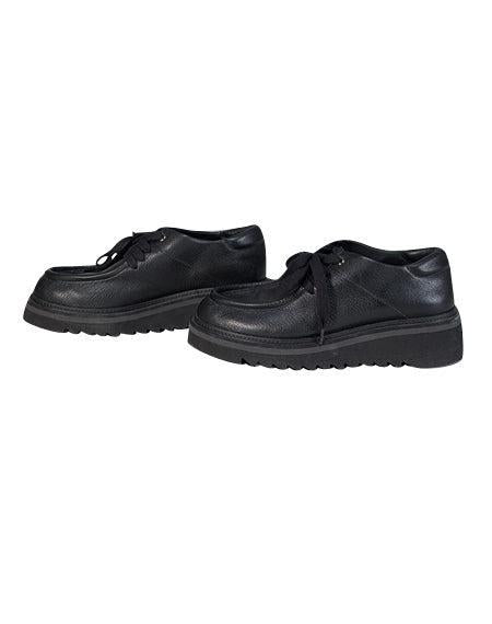 Current Boutique-Ferragamo - Black Leather "Euripilo" Platform Loafers Sz 10.5