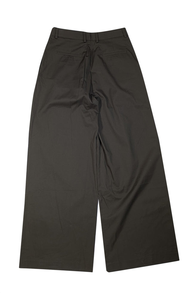 Frame - Army Green Pleated Wide Leg Pants Sz 4 - Current Boutique