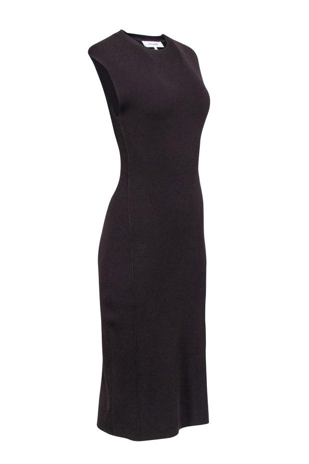 Current Boutique-Frame - Brown Ribbed Sleeveless Dress Sz XS