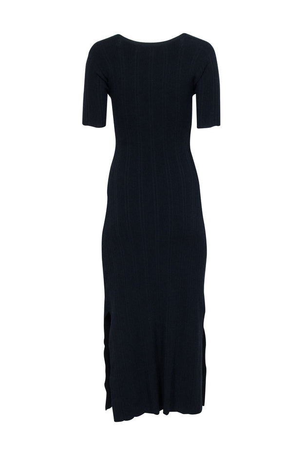 Current Boutique-Frame - Navy Knit Short Sleeve Midi Dress Sz XS