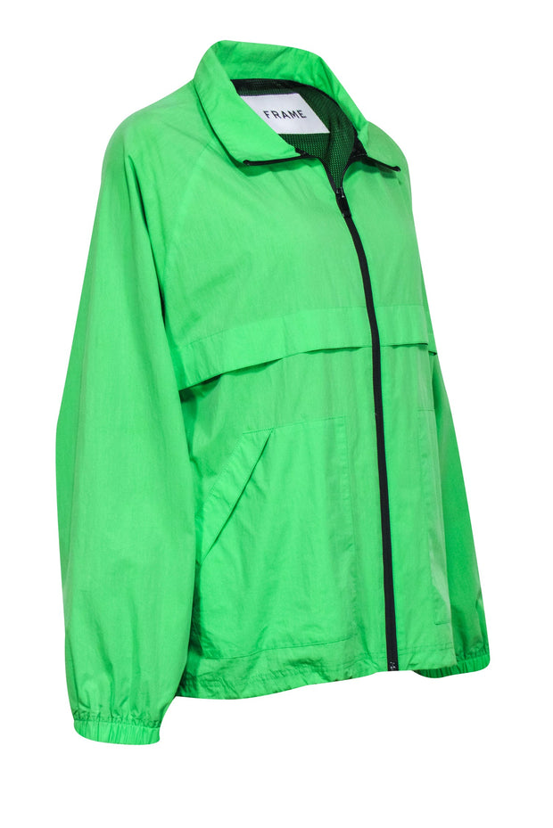 Current Boutique-Frame - Neon Green Windbreaker Jacket Sz M