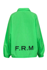 Current Boutique-Frame - Neon Green Windbreaker Jacket Sz M